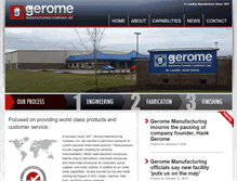 Tablet Screenshot of geromemfg.com